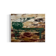 Obraz abstrakcyjny, Gdańsk, dźwig, żuraw W31