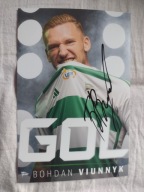 Zdjęcie 10x15 autograf Lechia Gdańsk sezon 2024/25 Gol Bohdan Viunnyk