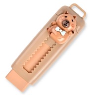 Gumka do Zmazywania KAPIBARA z Białą Muszką Szkolna Wysuwana CAPYBARA