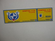 KEMPING Nr. 20 PRZYWIDZ GDAŃSK TOURIST naklejka