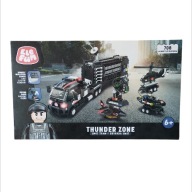 Klocki THUNDER ZONE SWAT TEAM BRIGADE 708 el.Pojazdy, Silnik Elektryczny 6+