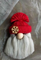 Ozdoby świąteczne choinkowe z makramy - handmade