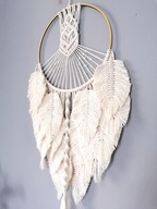 Łapacz snów Makrama piórka Prezent Boho Art Deco