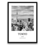 Plakat z ramą 50x70 cm Tokyo Japan Miasto i Styl Japonii| Pomysł na Prezent