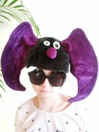 kostium przebranie głowa czapka Nietoperz