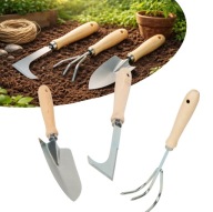 Zestaw narzędzi ogrodowych Garden Touch motyka łopatka pazurki zestaw 3 szt