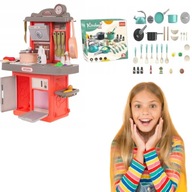 Zestaw kuchenny dla DZIECI kuchnia interaktywna naczynia przyprawy zastawa