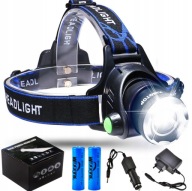 MOCNA LATARKA CZOŁOWA CZOŁÓWKA LAMPKA LED ZOOM AKUMALTOR WODOODPORNA ZASIĘG