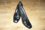 Buty GINO ROSSI r. 36,5, skóra piękne czarne,obcas