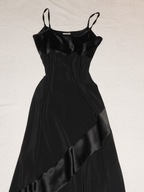 191_CZARNA WIZYTOWA SUKIENKA/MAXI/J nowa r 40/42