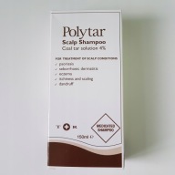 Szampon do włosów POLYTAR 4% przeciwłupieżowy 150 ml 04/2027 NOWY