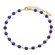 81701 BRANSOLETKA 18K POZŁACANA 18+3 CM 5 MM oko proroka