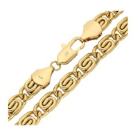 86307 Łańcuszek stal chirurgiczna 316L pozłacany 18k ptasie oko 50 CM 8,4MM