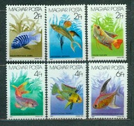 WĘGRY ** Ryby akwaryjne Mi 3877-82