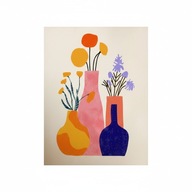 Plakat „Boho Vases & Blooms” – Artystyczna Harmonia