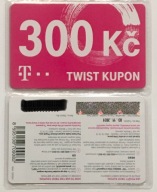 T-mobile 300 Kč Twist Voucher Czeska doładowanie