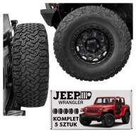 Komplet 5 felg aluminiowych do Jeep Wrangler R17x8,5 5x127 ET 0