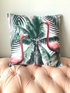 Poszewka na poduszkę ozdobna 45x45 Flamingi