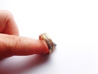 Obrączka Złota Cyrkonie Dookoła 20 9 Stal Chirurgiczna Nierdzewna