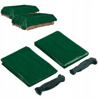 Plandeka 100 g/m2 3 x 2m zestaw 2 sztuki + linki mocujące