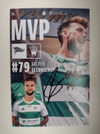 Zdjęcie 10x15 autograf Lechia Gdańsk sezon 2024/25 Kacper Sezonienko MVP