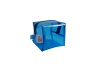 Niebieska kosmetyczka przeźroczysta PCV - wodoodporna