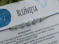 Bliźnięta. Bransoletka na szczęście, kamienie.