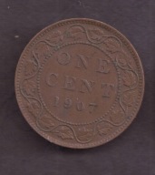 Kanada - 1 Cent 1907 rok