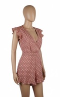 PrettyLittleThing Krótki Kombinezon na Lato w Groszki – Rozmiar 34 / XS