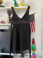 E zwiewna JANE NORMAN CZERŃ CEKINY NA KARNAWAŁ