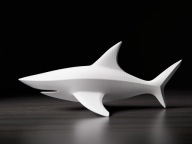 Rekin Nowoczesna Minimalistyczna Figurka Dekoracja Ozdoba 13 cm