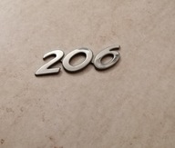 Peugeot 206 emblemat logo znaczek napis