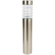 Lampa solarna duża zewnętrzna wbijana ogrodowa 68cm 20 lumenów srebrna LED