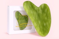 Masażer Gua Sha z Jadeitu JIEYAO do twarzy liftingujący naturalny