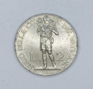 WATYKAN - 2 liry 1930 - PIUS XI - ładna