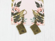 kolczyki KARTY vintage retro boho gypsy Alicja W Krainie Czarów NB42