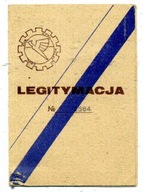 Legitymacja FKS PZL-STAL MIELEC do odznaki 45-lecia klubu w 1984