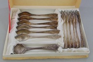 Komplet deserowy posrebrzany - 13 szt. Spółdzielnia Rzemieślnicza Ursus