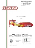 SIPMA Z-183 - instrukcja obsługi, katalog części kosiarki rotacyjnej