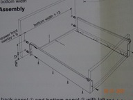 szyna prowadnica stelaż szuflada cichobieżna GRASS 27cm białe