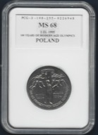 2 zł 1995 - ATENY / ATALANTA - GRADING MS 68