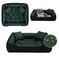 LEGOWISKO DLA PSA KOTA POSŁANIE KANAPA KOJEC WODOODPORNE ZIELONE 75X65 CM