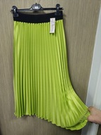 Spódnica limonkowa plisowana midi r. Uni Italy !!!