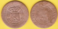 INDIE 2 1/2 Cent 1858 r.