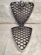 atrapa grill alfa romeo giulia veloce chrom satyna <> orginal <> nowy kpl