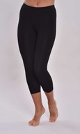 10102 Legginsy damskie 3/4 S 38 CZARNE Wadima