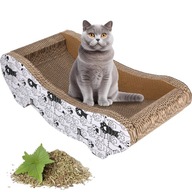 JUMI DRAPAK DLA KOTA TEKTUROWY DUŻY legowisko do drapania LEŻAK KARTONOWY