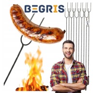 WIDELEC OGNISKOWY WIDELCE KIJ DO KIEŁBASY NA GRILA OGNISKO KIJEK 100CM 10