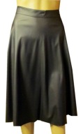 spódniczka czarna ze sztucznej skóry 46 , pas 90-100 cm. nowa