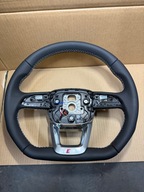 KIEROWNICA ŚCIĘTA MULTIFUNKCYJNA ŁOPATKI AUDI Q7 SQ7 Q8 SQ8 4M S-LINE SKÓRA